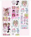 Korean sub-packaging sticker roll, featuring the bird and frog character Ollie, original sticker
