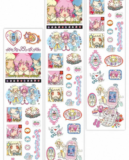 Korean sub-packaging sticker roll, featuring the bird and frog character Ollie, original sticker